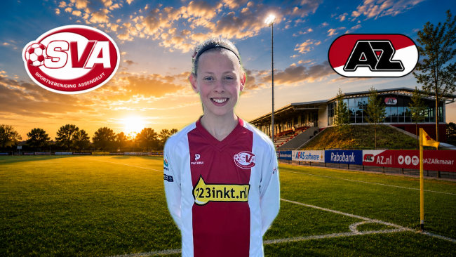 Fiene Groot geselecteerd voor AZ Voetbalschool
