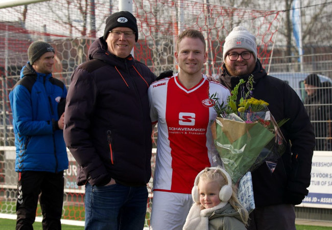 Sebbe Davids 300 wedstrijden SVA 1